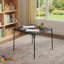  Table carrée pliante en bois et métal 34 po-438289632-438289633