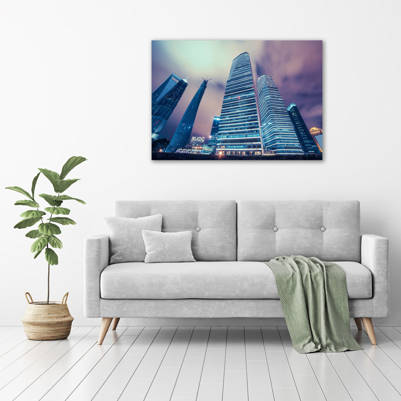 Skyscrapers - No Frame Print on Glass
