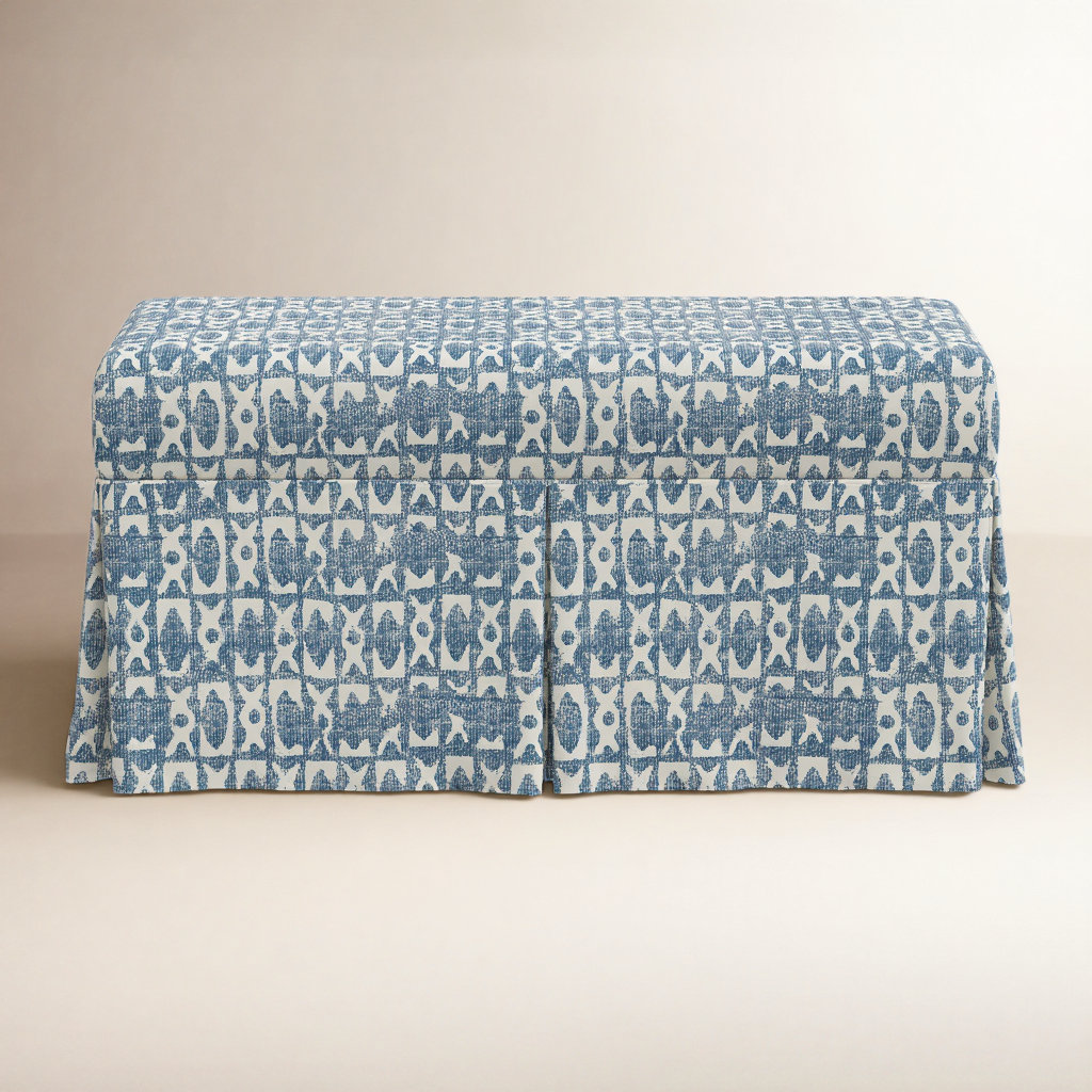 Wyatt Storage Bench, Blue