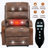Power Brown Leatheraire Lift Recliner Chair Dual Motor Infinite Position Up To 350 LBS-1356668404