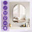Miroir de salle de bain sans cadre, miroir sans cadre à bord biseauté pour salle de bain, salon, entrée de maison, miroir mural élégant-334302145