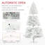 Grand arbre de Noël artificiel non ouvert avec base en acier Auto Open-1547177651
