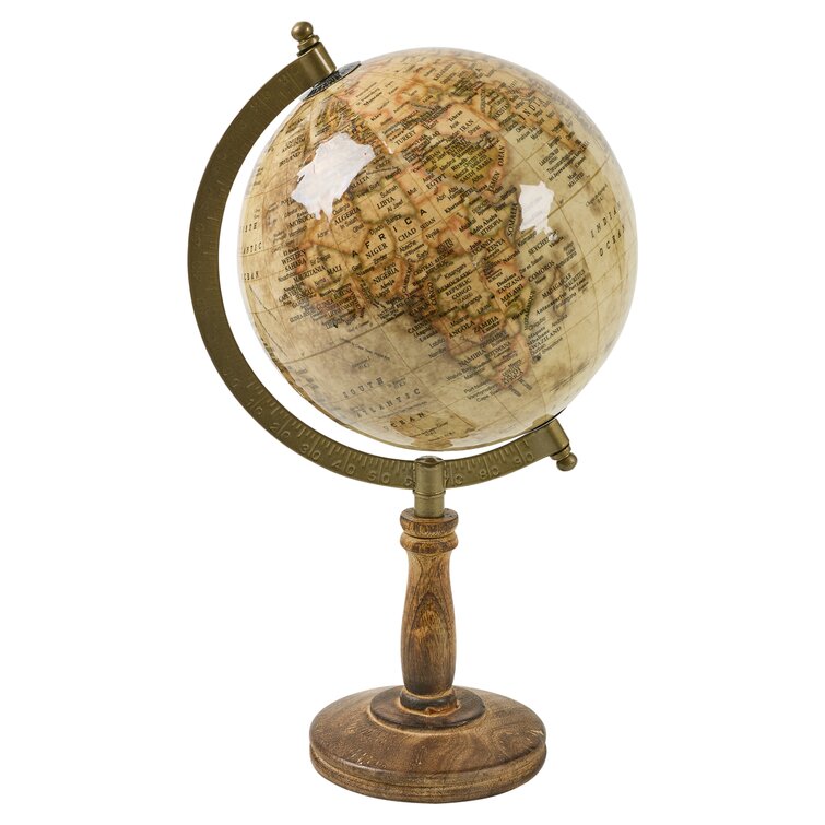 Wood Tabletop Globe