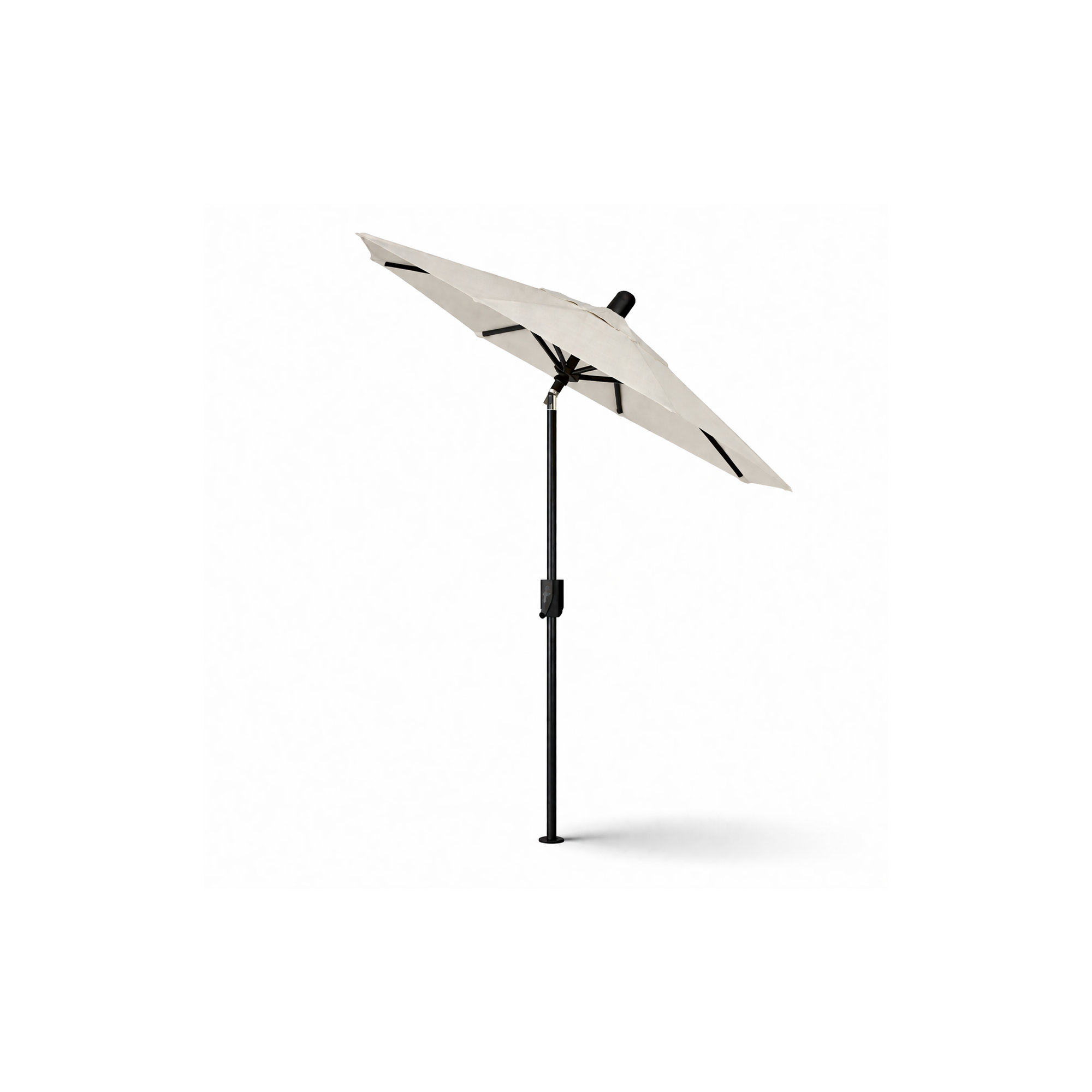 Natalie 74.5'' Outdoor Umbrella, Black Sapphire, Canvas Natural