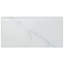 Classico Carrara 6" x 3" Glossy Ceramic Bullnose Tile Trim in White/Gray