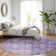 Machine Washable Indoor/Outdoor Xhevrie Purple Rug