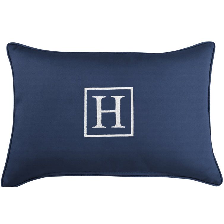 Kerrell Embroidered Sunbrella® Indoor/Outdoor Throw Pillow
