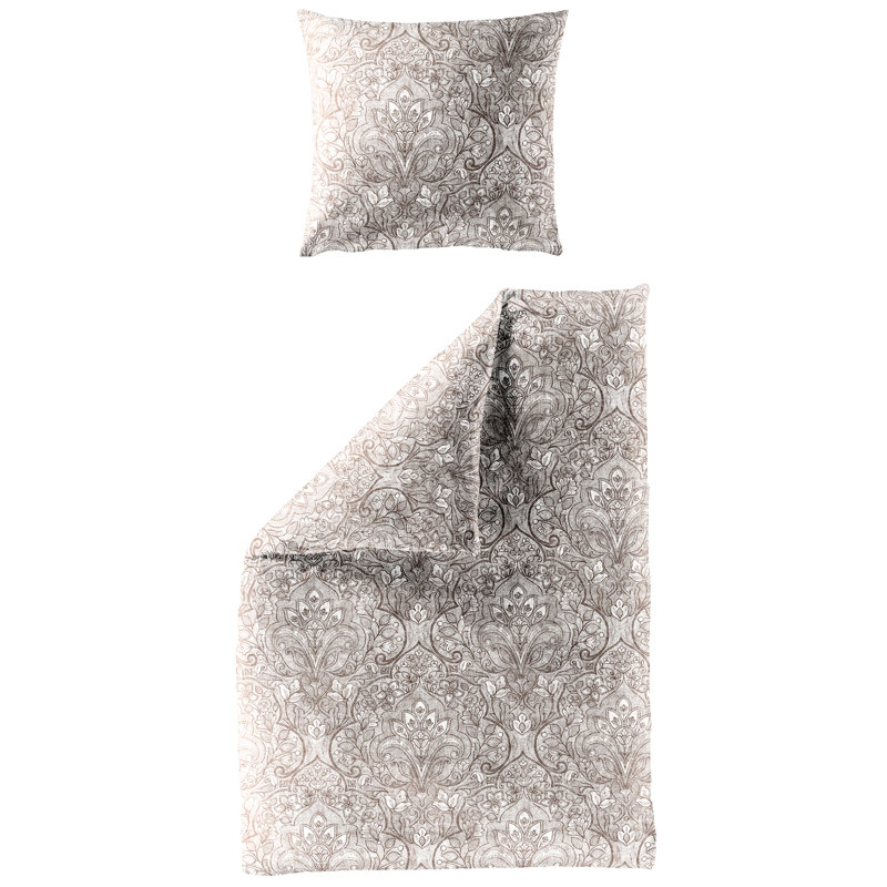 Bettwäsche, 135 x 200cm Duvet Cover + 1 Standard Pillowcase, Nut
