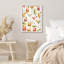 Colorful Cocktail Pattern Framed Wall Art Prints - Mixed Drinks Design Kitchen Bar-125211862-125211863