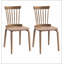 Chaise en bois massif avec dossier à lattes Windsor