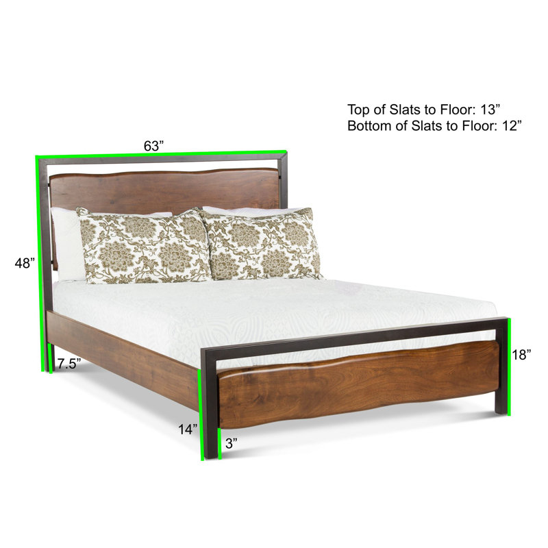 Aspen Solid Wood Bed, Queen