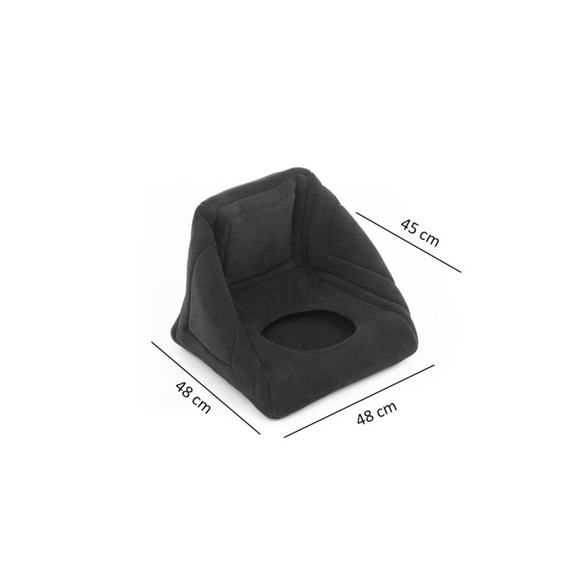 Coussin à traversin, Noir