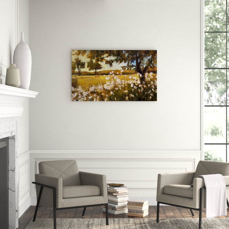 Summer Bloom Print by Patrick, 24" H x 40" W x 1.5" D, Glass Coat