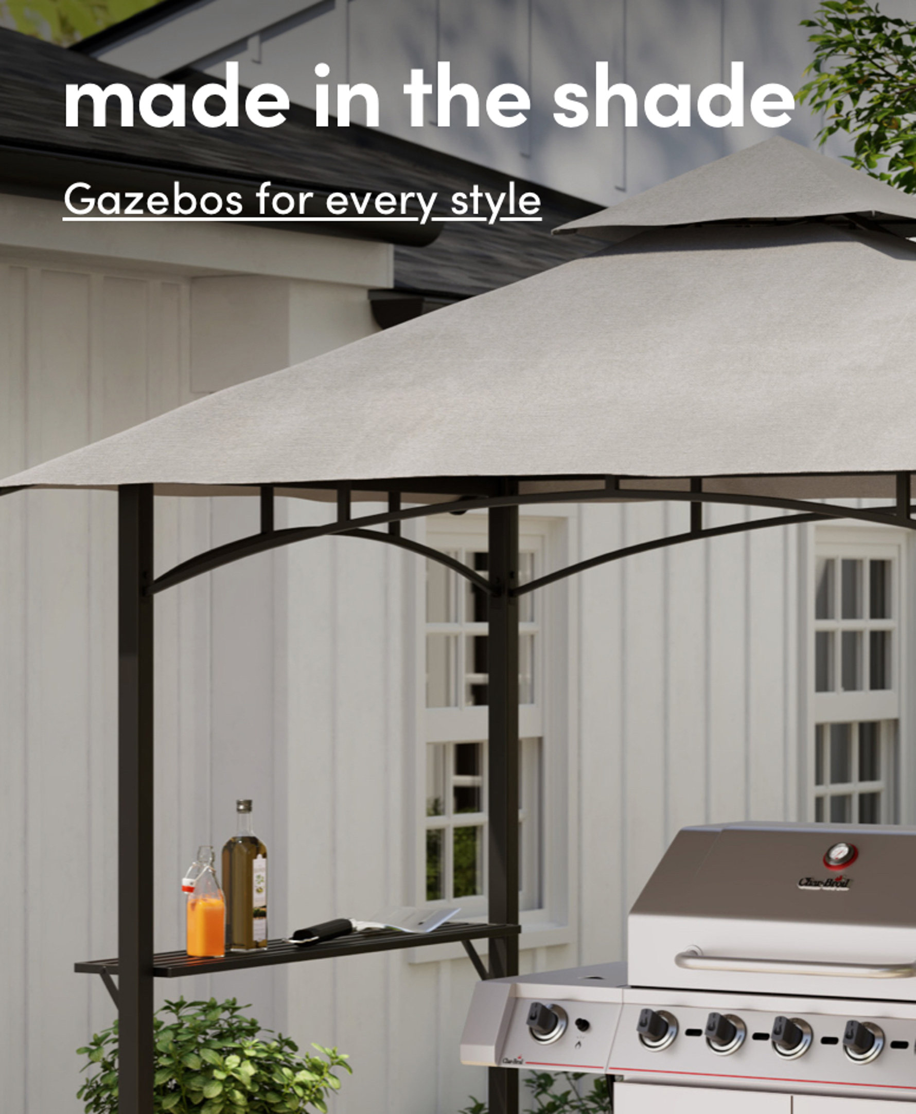 made in the shade. Gazebos for every style