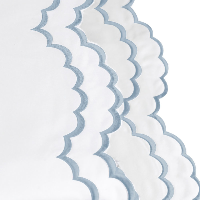 Bartlow - Set of 2, Blue/White, Standard Pillowcase