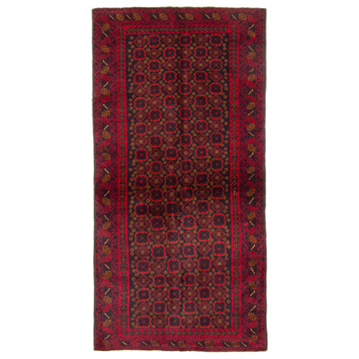 Tapis bleu marine Teimani 3 pi 2 po x 6 pi 8 po