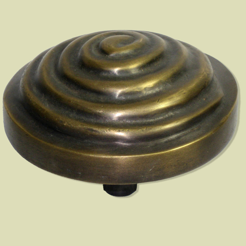 Mushroom Knob, 3" H x 3" W x 2" D