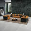 3 Piece Genuine Leather Living Room Set-187626812