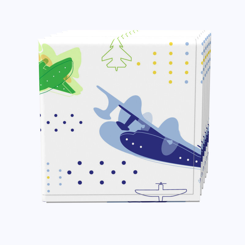 100% Cotton No Pattern Rectangle Napkin