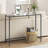 Huxley 39.4'' Glass Top Console Table-1792129366-1792129360