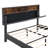 Isenberg Vella Upholstered Bookcase Platform Bed-122462503-122462502
