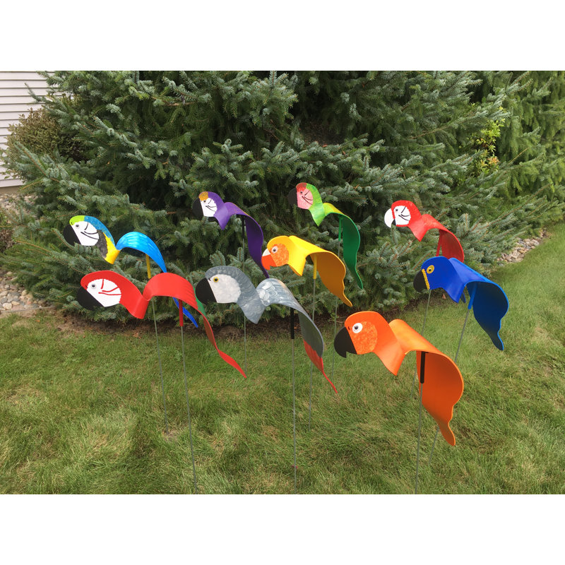 Art de jardin perroquet gris royal africain
