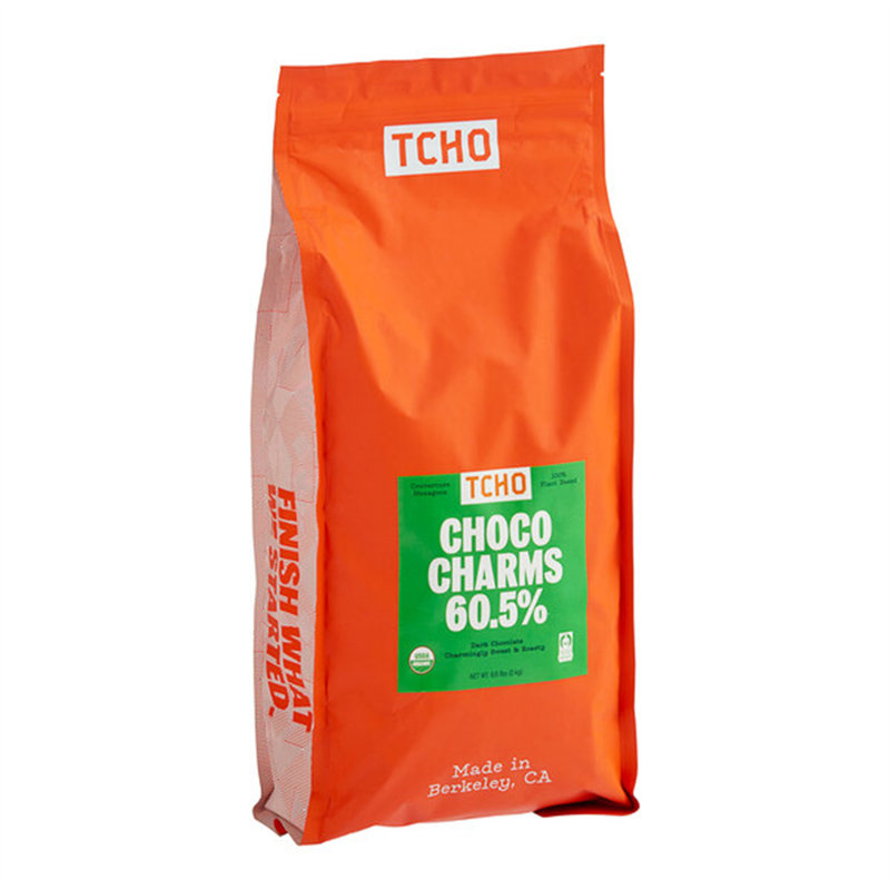 TCHO Choco Charms 60,5% chocolat noir hexagones 6,6 lb - 3 / Pièces WS-409TCHARMS