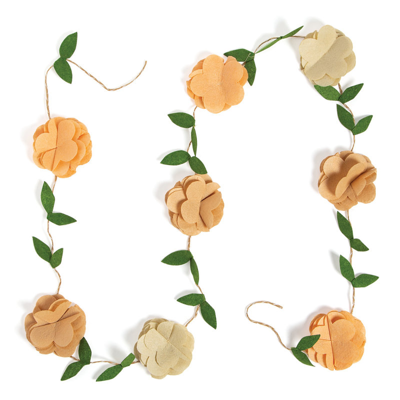 96'' in. Faux Rose Garland
