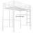 Maranto Kids Twin Metal Loft Bed Frame with Ladder and Guardrails-2050166768