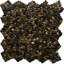 Mini tuile de galets mixtes en ébène CNK Tile - pierre naturelle polie 12 po x 12 po pour salle de bain, carreaux de comptoir et de comptoir - conception moderne et durable, installation facile - ensemble de 1