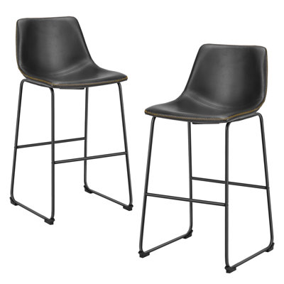 Modern 30" Upholstered Dining Chair Bar & Counter Stool by 17 Stories
