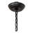 Jahmiya 2 - Light Black Textured Drum Pendant