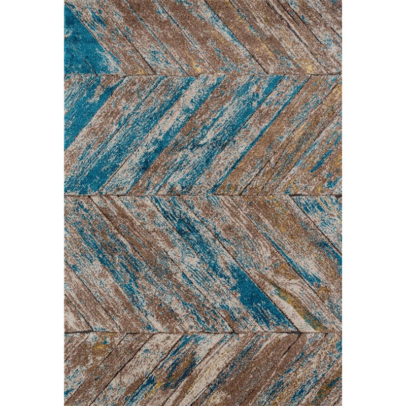 Aamira Chevron Indoor Rug, Rectangle 5' x 7'