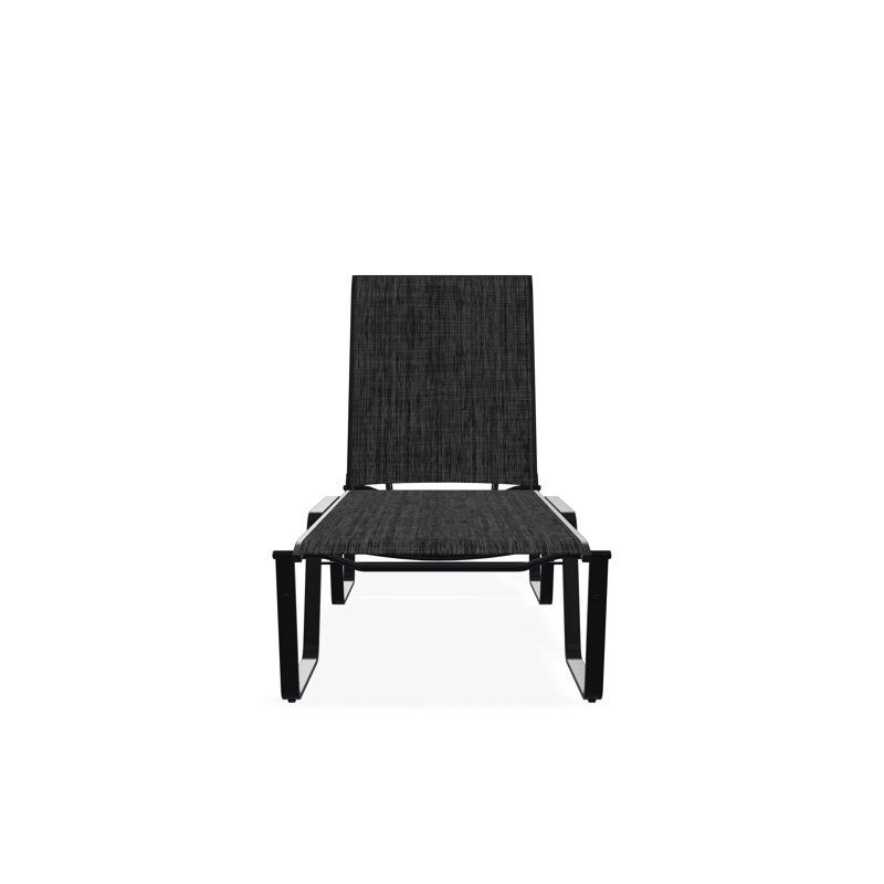 Chaise sans accoudoirs empilable Aruba II, Ombre Augustine, Noir