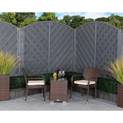 Roma 2 Seater Rattan Conversation Set