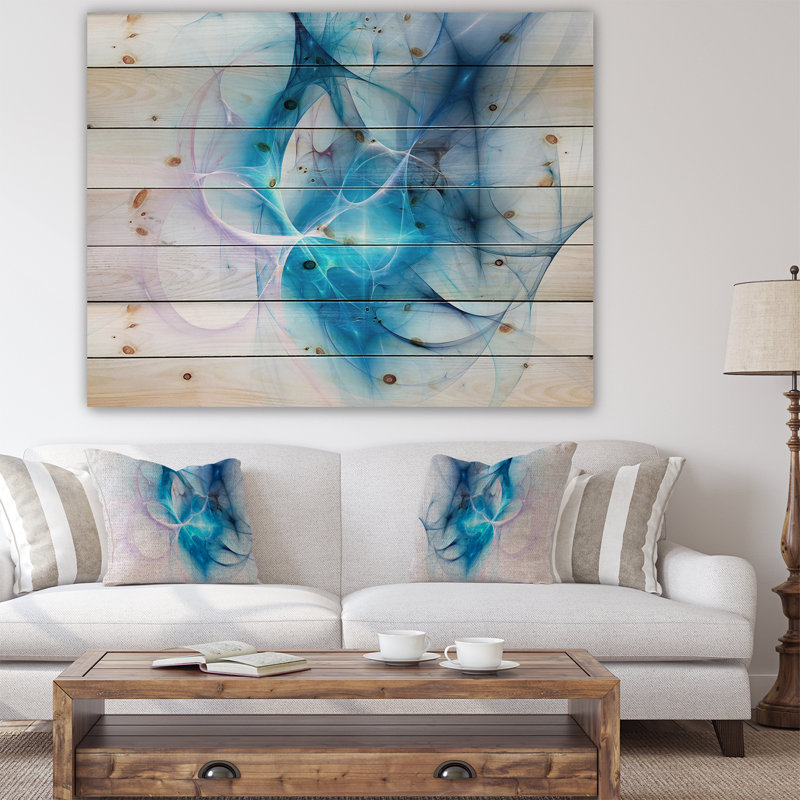 Corwin, «Blue Nebula Star», impression sur toile, H 15 po x l 20 po x P 1 po, Bois