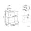 Outdoor Kitchen Island with Sink VILAMA White