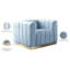 Fauteuil en velours de 38,5 po Tyneside-1883192246