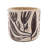 Set Of 4 Sand And Cement Planters With Botanical Motifs