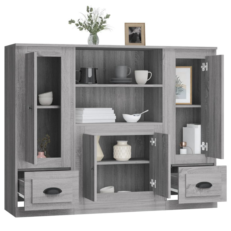 Pignataro 35.5cm Sideboard, Grey Sonoma