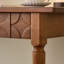 Bureau rectangulaire en bois massif avec tiroirs Walnut-1718978537