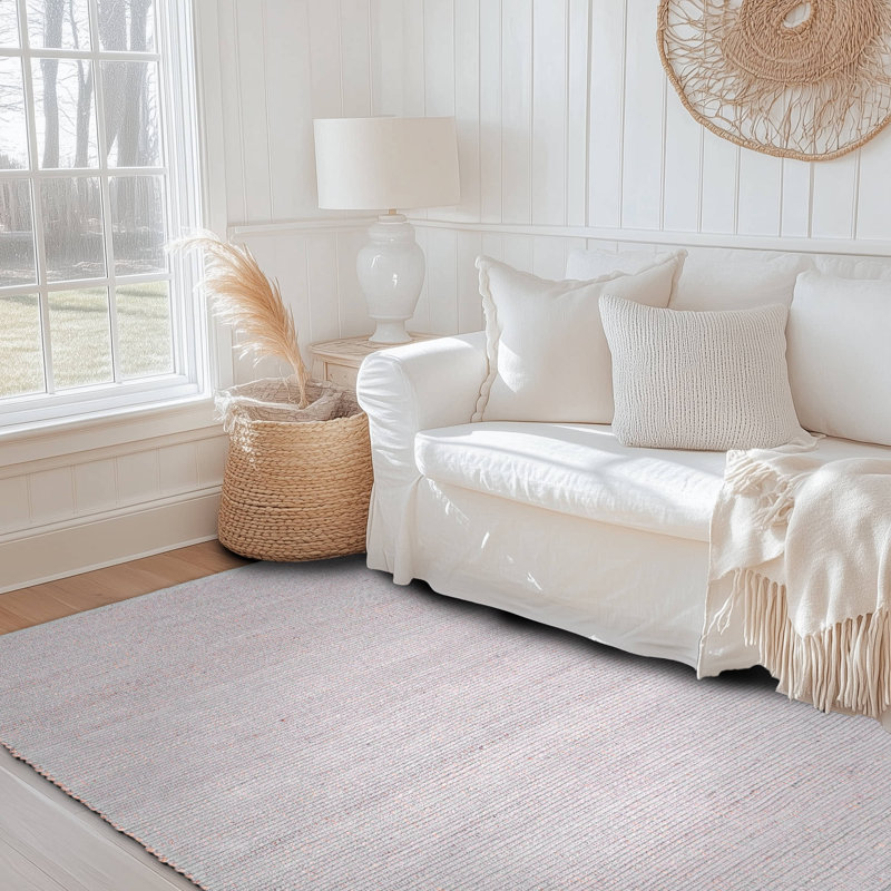 Colston Jute and Cotton Braided Farmhouse Rug, Rectangle 8' x 10'