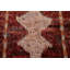 Tapis rouge / beige en laine noué à la main de conception unique 9 pi 10 po x 13 pi 10 po New Age
