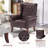 31.5" Wide Faux Leather Wingback Chair-1015972087