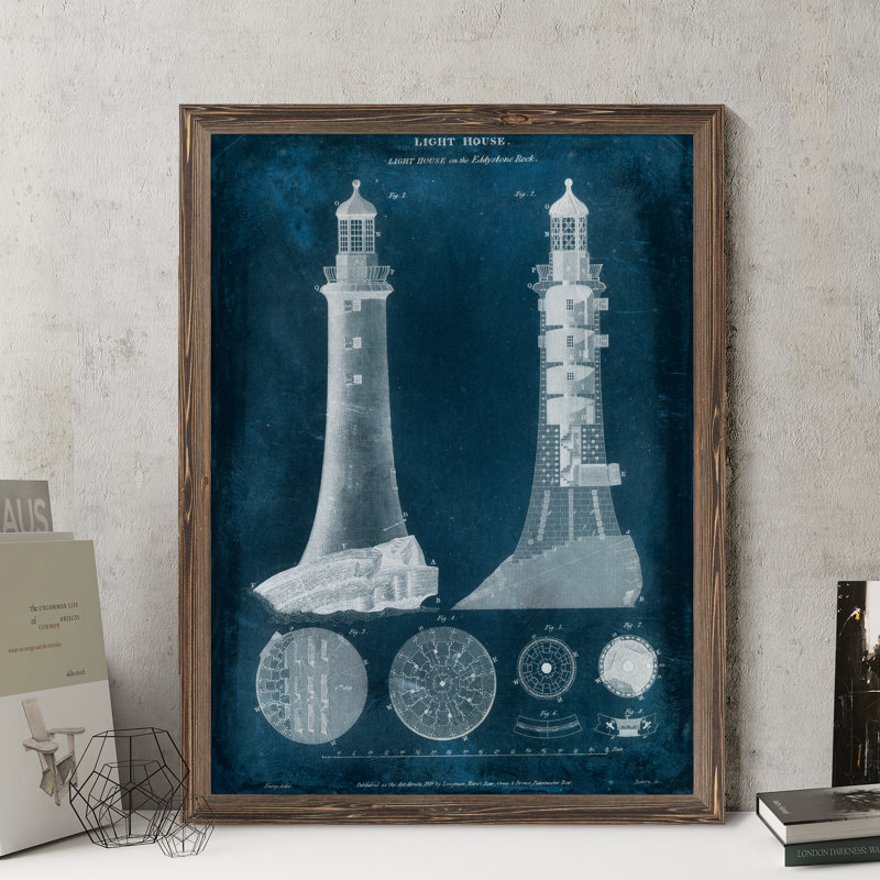 « blueprint blueprint » par paul cezanne-cadre photo, impression, H 22 po x l 16 po x P 1 po, Toile avec encadrement moka