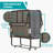 Pickrell 46" W/38'' W Folding Bed with 5''H Mattress Included-764008051