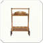 Élégant chariot de rangement mobile polyvalent, pratique et compact chic