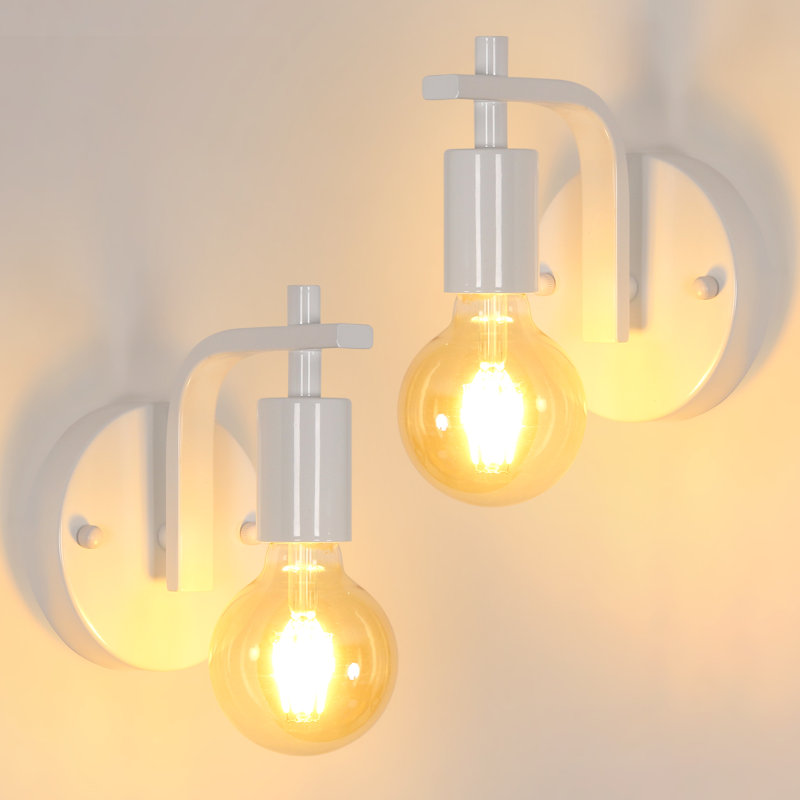 Predmore Iron Armed Sconce, White