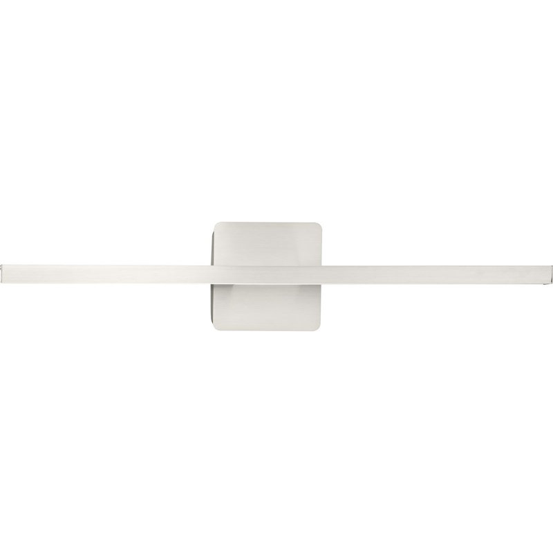Barre d'éclairage de salle de bain à DEL à intensité variable Phase 5, Nickel brossé