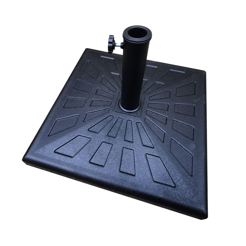 Parasol de patio de 8,8 pi - bleu marine. Aluminium robuste avec base de 42 lb. - Auvent. Manivelle et inclinaison sans effort pour une protection solaire personnalisée de 9 pi en bleu marine. Poteau, ouverture en résine réglable et optimale